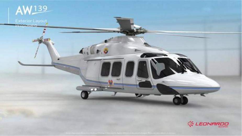 Leonardo AW139 will be Colombian new presidential helicopter