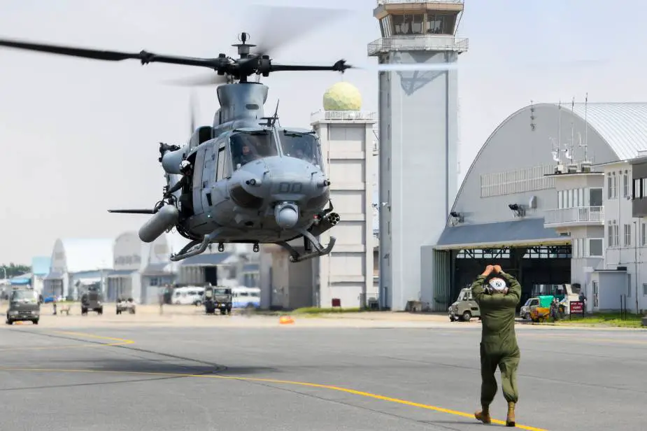 US Marine Corps HMLA 169 Light Attack Helicopter Squadron breaks distance record