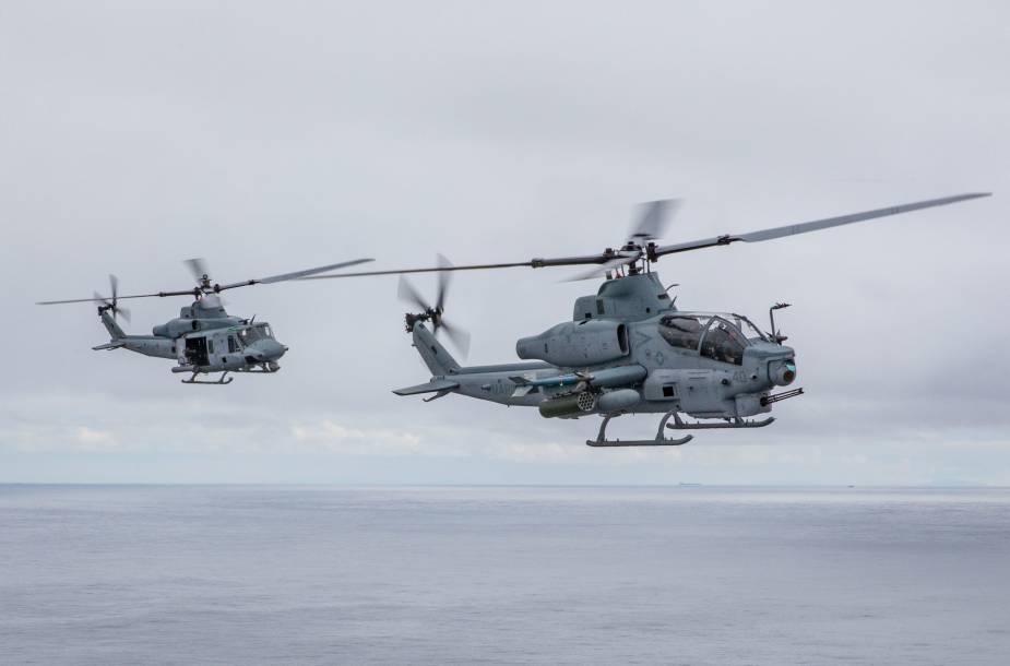 Bell H 1 fleet of AH 1Z Viper and UH 1Y Venom attack and utility helicopters accumulated more than 400000 joint flight hours