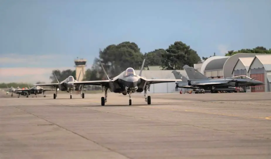 US Air Force F 35 fighters arrive at Mont de Marsan Air Base for Atlantic Trident 21 exercise 1