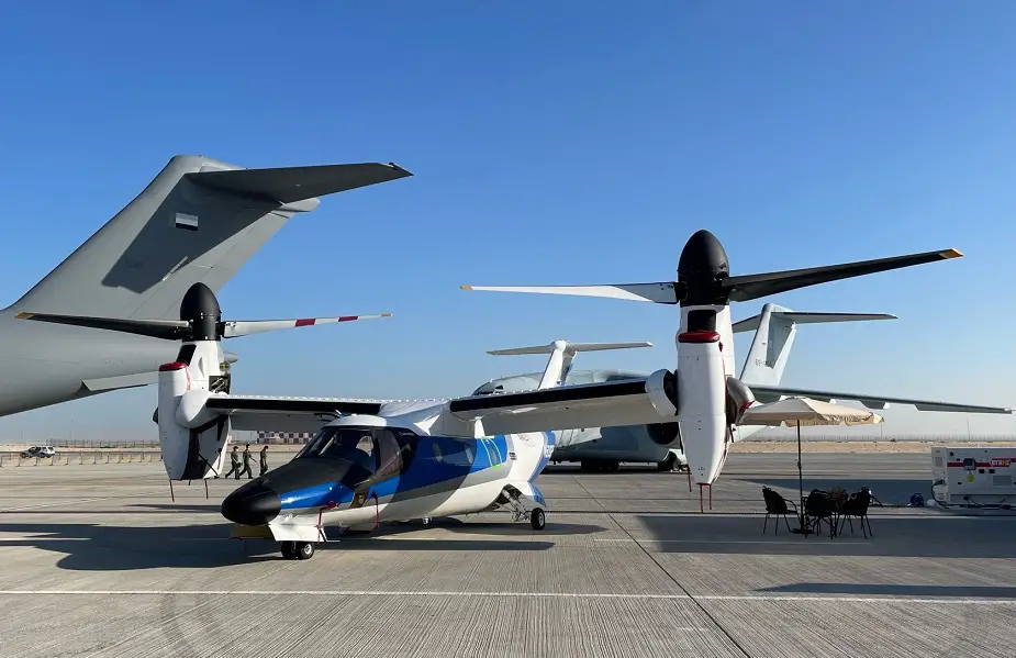 Leonardo showcases AW609 tiltrotor aircraft at Dubai Airshow 2021