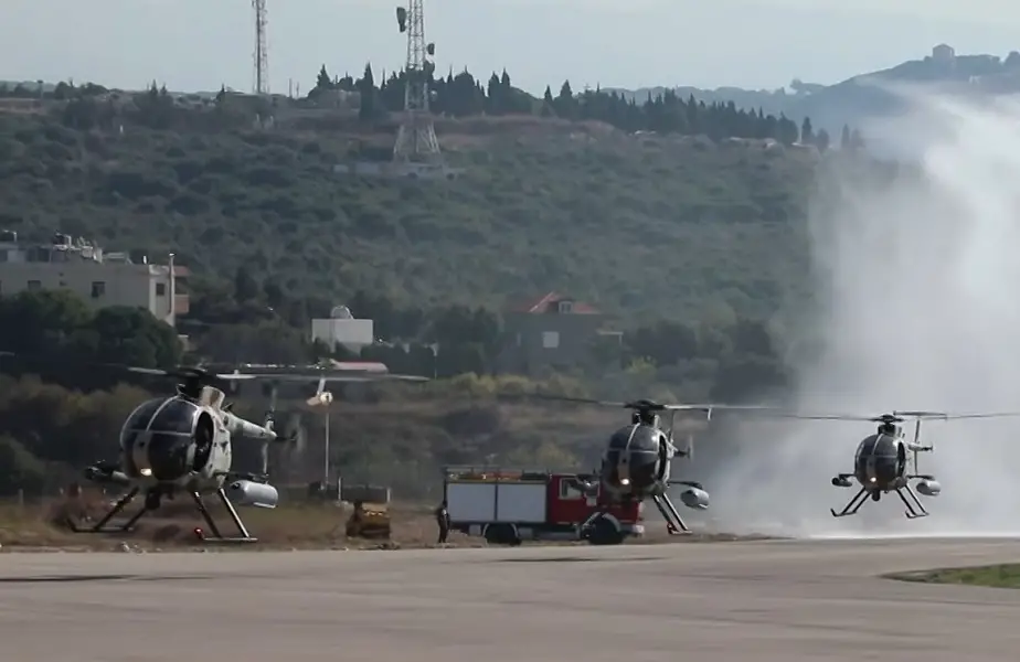 USA delivers six MD 530F attack helicopters to the Lebanese Armed Forces 03