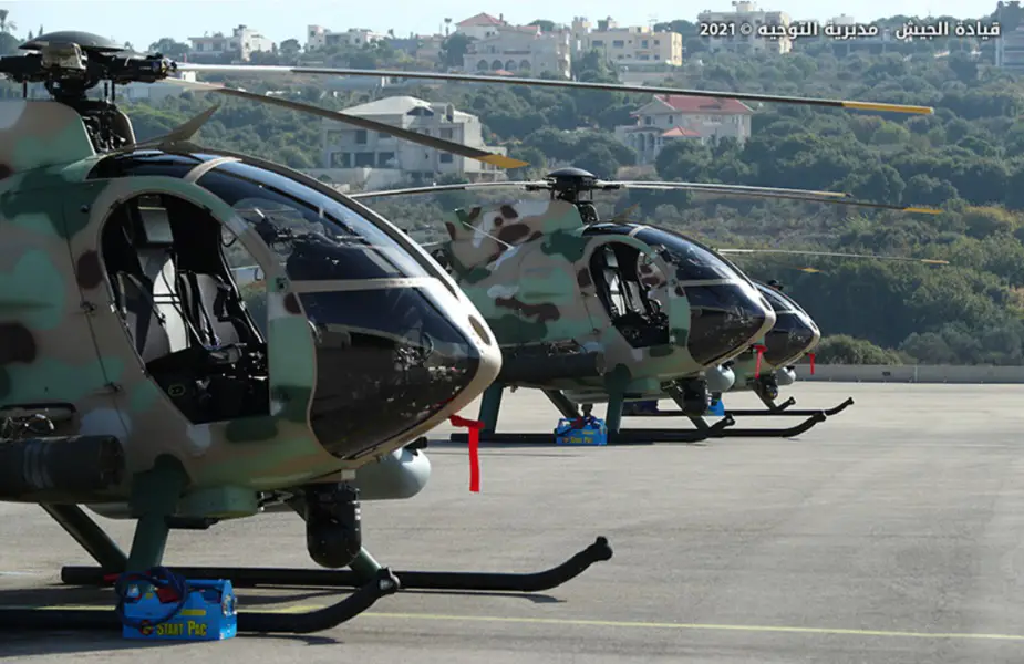 USA delivers six MD 530F attack helicopters to the Lebanese Armed Forces 07