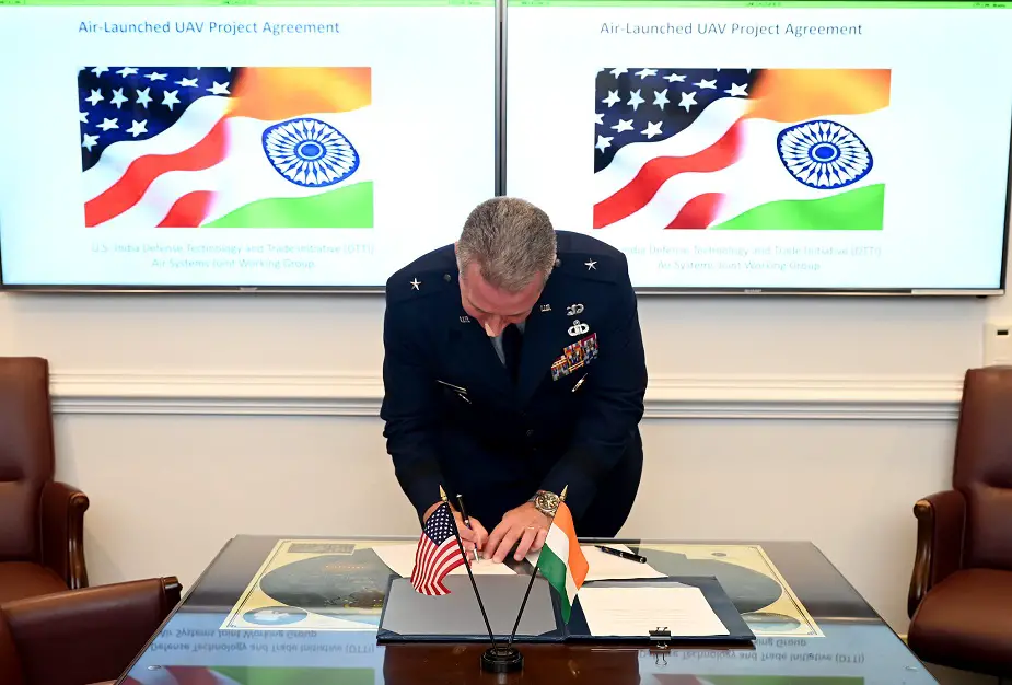 India and US sign project agreement for Air Launched UAV 01
