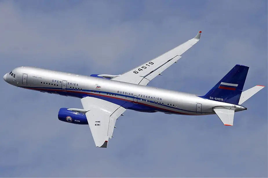 Russian MoD to reconfigure Tu 214ON aircraft