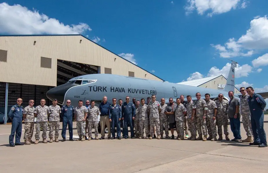 Turkish Air Force receives first KC 135R upgraded to Block 45 standard 01