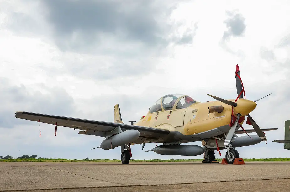 US made A 29 Super Tucano aircraft officially inducted into Nigerian Air Force