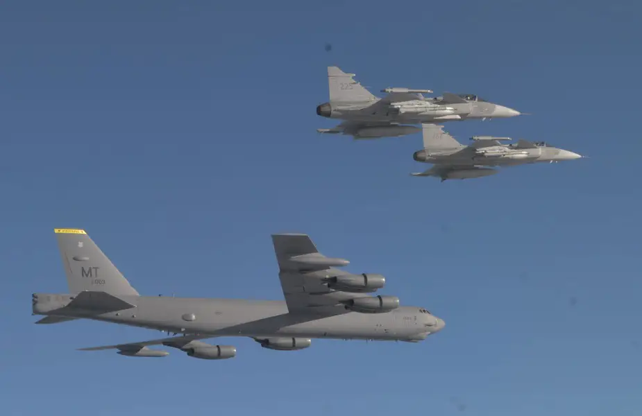 Swedish and US air forces in joint exercise in south Sweden 01