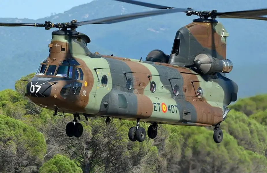 Indra to supply Spanish Chinook CH 47Fs with the maximum survival capability 01