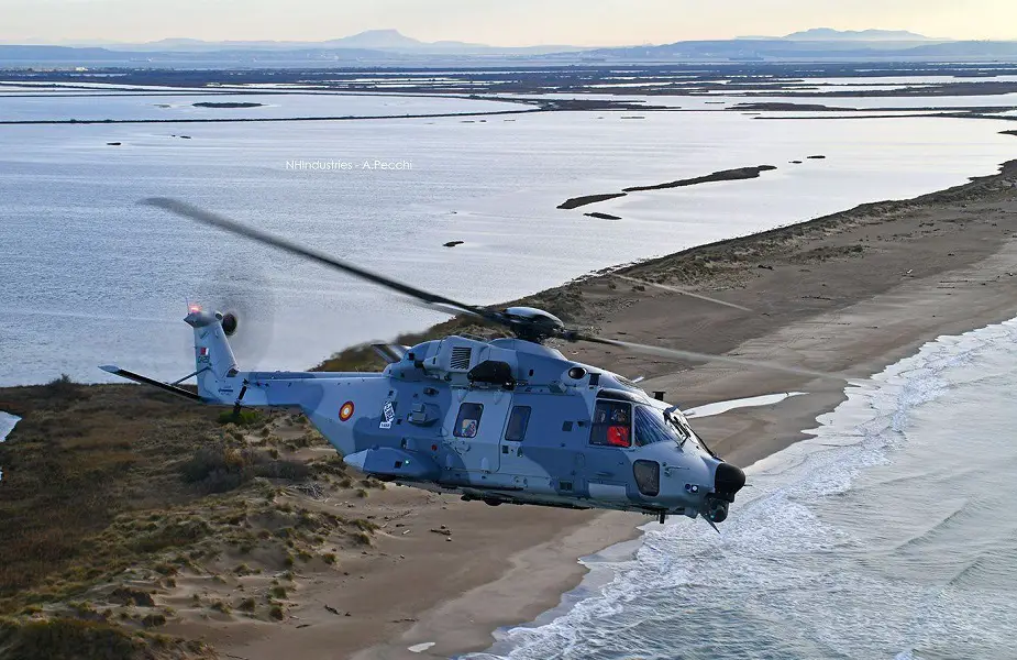 卡塔爾埃米爾空軍接收第一架 NH90 直升機 01