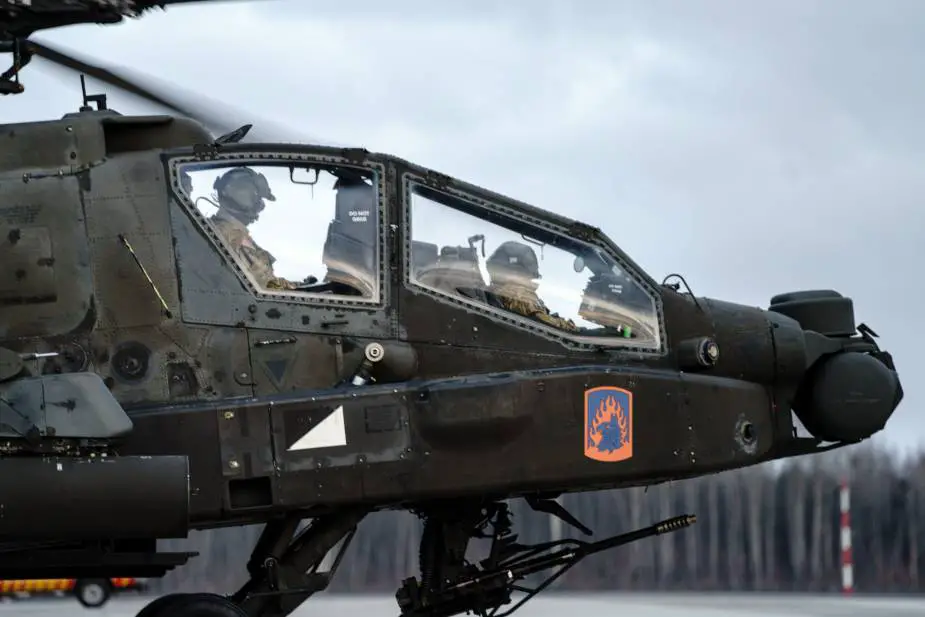 US 12th Combat Aviation Brigade Apaches support Saber Strike 22