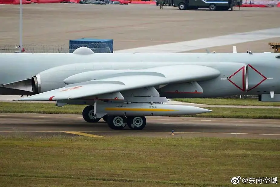 Airshow China 2022 Chinese Air Force H 6K strategic bombers to be armed with new ALBM air launched ballistic missile 4