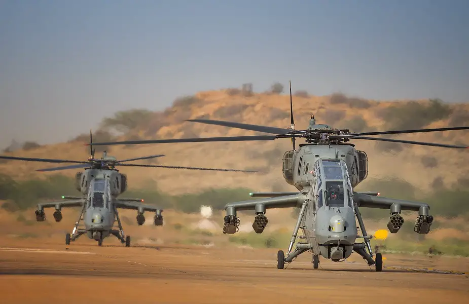 Indian Air Force inducts first four Light Combat Helicopters LCH 01