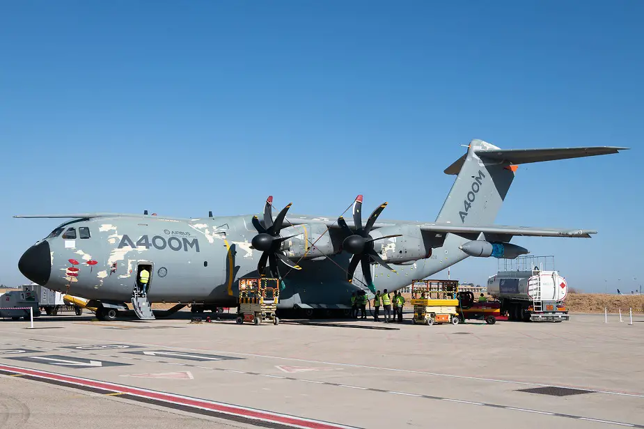 Airbus A400M first test flight with Sustainable Aviation Fuel 02