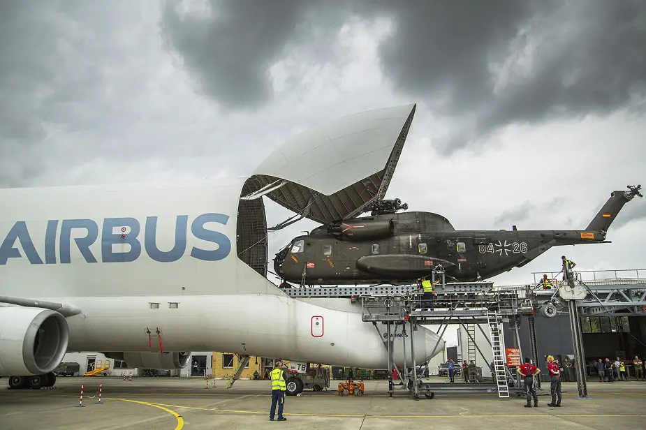 Airbus tests loading system for outsized military cargo on Beluga 01