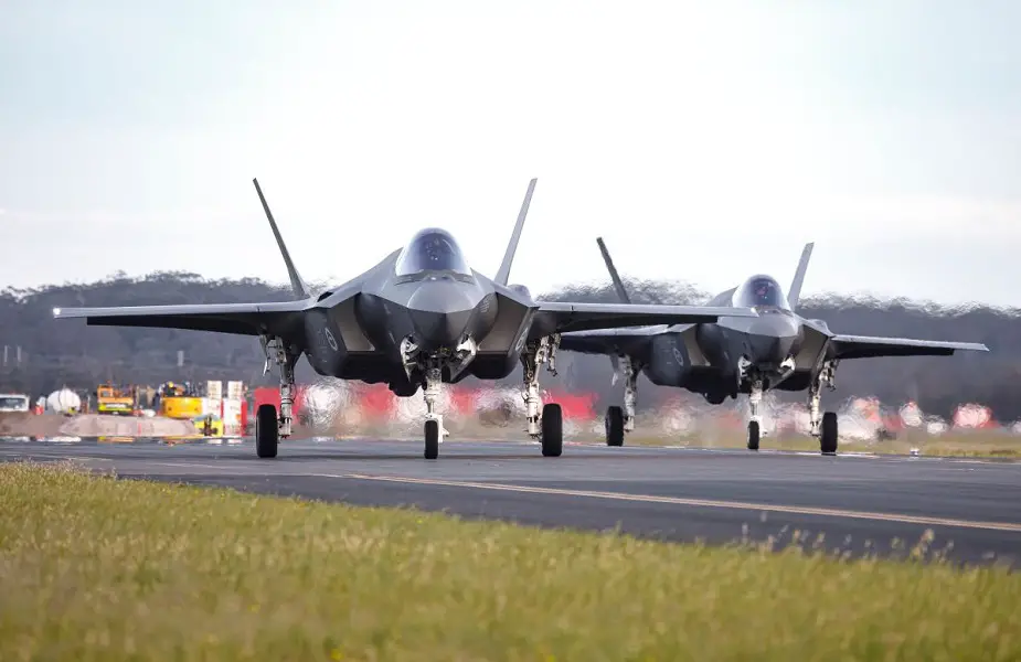 Royal Australian Air Force receives four new F 35 fighter jets 01