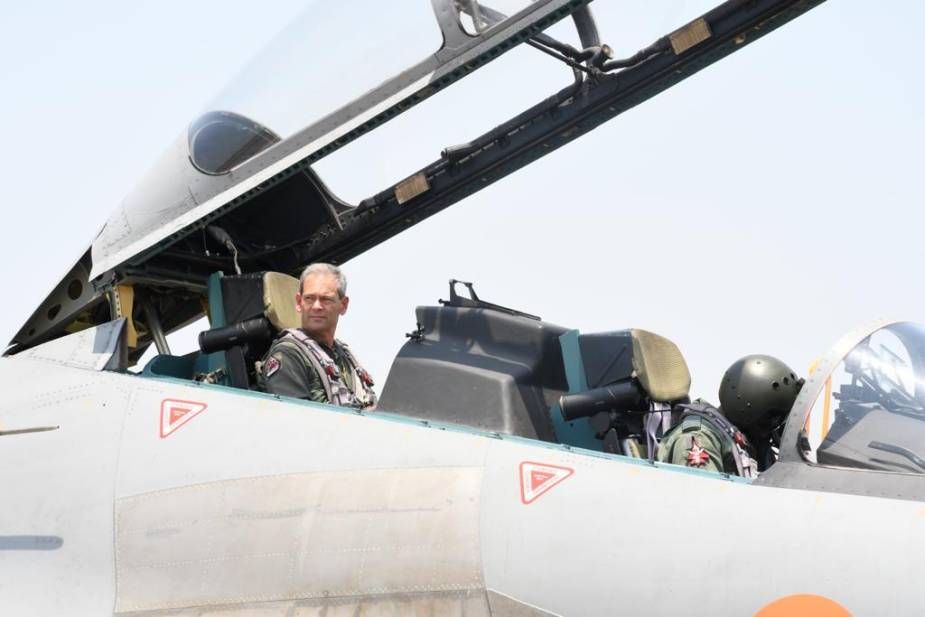 Commander of US Pacific Air Forces flies in Indian Air Force Su 30MKI