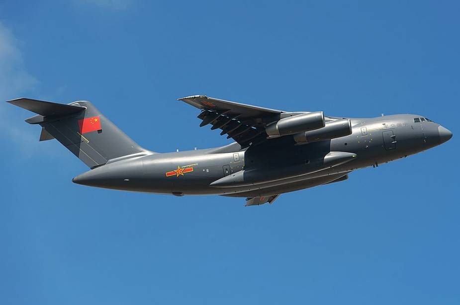PLA Chinese Air Force Y 20 aircraft transport air defense missile unit for first time
