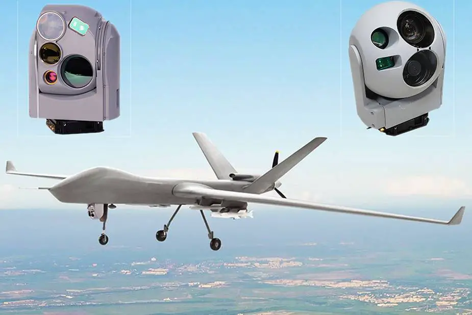 Leonardo DRS unveils next generation STAG 8 stabilized multi sensor EO IR payload gimbal for UAVs and light aircraft