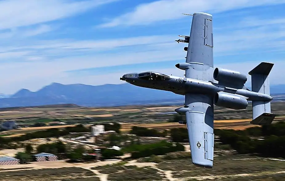 A 10 from 442nd FW during Exercise Swift Response for Defender Europe 2023 near Zaragoza May 8 2023