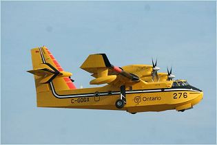 CL-415 Bombardier 415 amphibious aircraft water bomber technical data sheet specifications intelligence description information identification pictures photos images video Canada Canadian Air Force aerospace aviation defence industry military technology