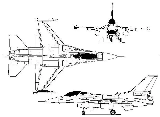 F-16 Fighting Falcon multi-role fighter combat aircraft technicala data sheet specification description information pictures US Air Force USAF United States