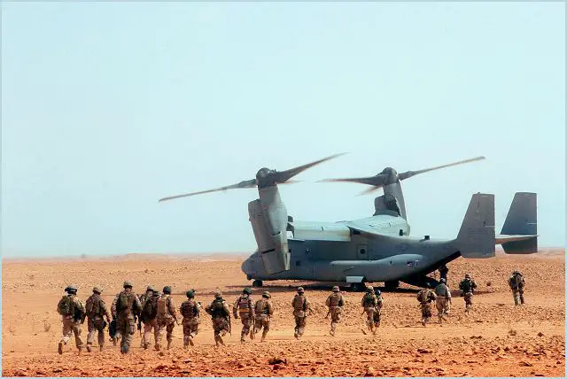The Pentagon said Tuesday that it has notified the U.S. Congress of its plan to sell six Bell-Boeing V-22 Osprey aircraft to Israel, the first foreign country to receive the advanced tilt-rotor aircraft.